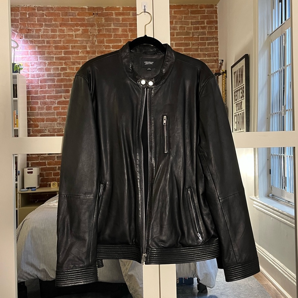 Black Lamarque Leather Jacket